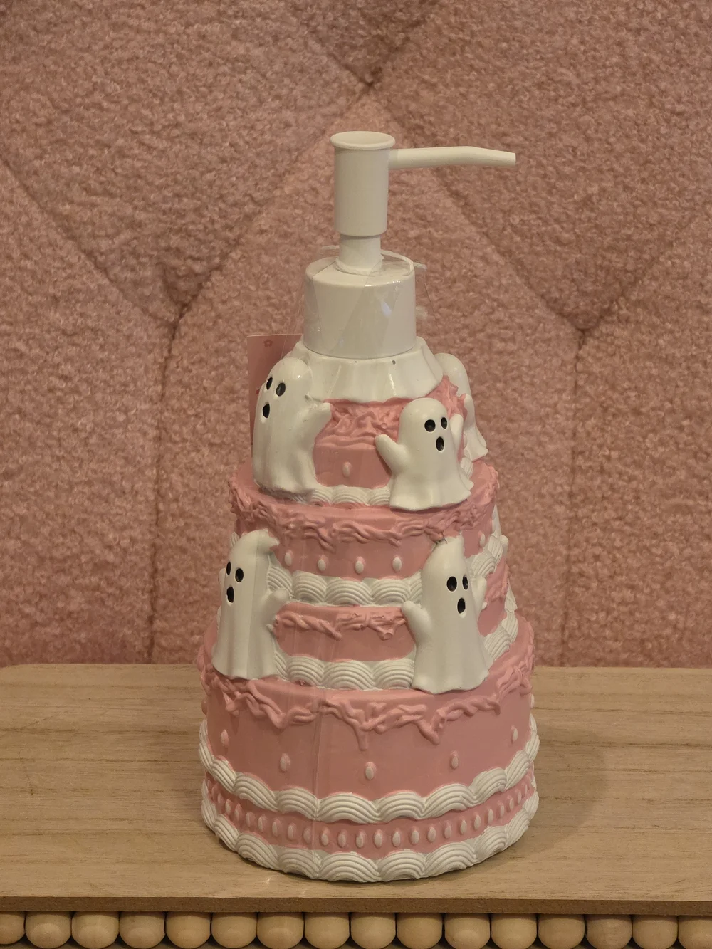 Ghost Pink Tiered Cake Soap/Lotion Dispenser